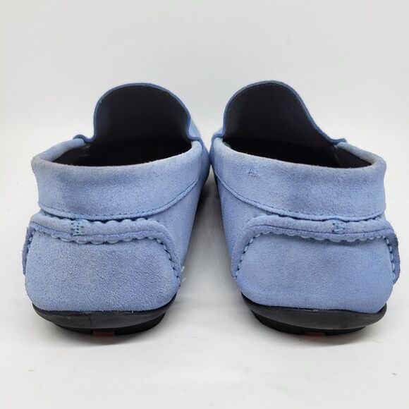 Ortiz & Reed Loafers Blue Suede Mens Size 13 Eur 46 - Picture 4 of 11